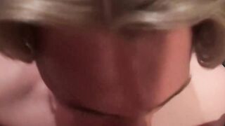 Twink Jackson McQueens small mouth handles blowing fat long cock