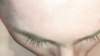 Twink Jackson McQueens small mouth handles blowing fat long cock