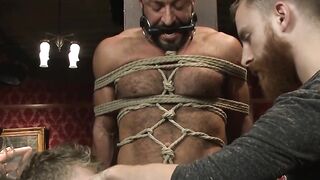 Alpha hottie Vinnie Stefano gives in to a prolonged edging while restrained