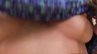Blonde Pristine Edge works out her handjob skills using my tall shaft