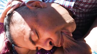 Outdoor anal fucking a big tits tgirl hitchhiker Avery Lust