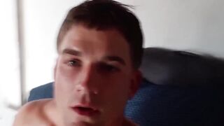 MilitaryHunk.com - Young muscular soldier Brandon Anderson solo masturbates with firm