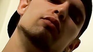 Straight youngster Nolan masturbates solo and cums