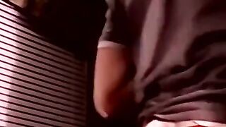 Amateur straightie jerks dick solo till cumming pride