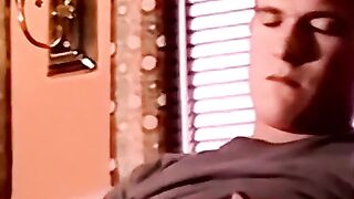 Amateur straightie jerks dick solo till cumming pride