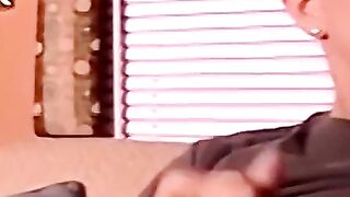 Amateur straightie jerks dick solo till cumming pride