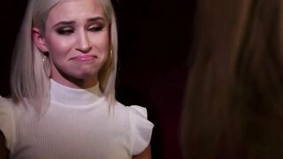 Two horny gfs seduce a straight girl and start to kiss her