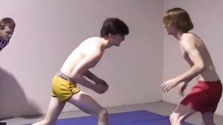Lester Braxston wrestles Adam Clark for Master Tye