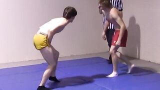 Lester Braxston wrestles Adam Clark for Master Tye
