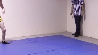 Lester Braxston wrestles Adam Clark for Master Tye