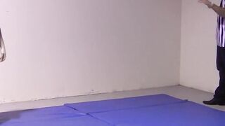 Lester Braxston wrestles Adam Clark for Master Tye
