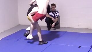 Lester Braxston wrestles Adam Clark for Master Tye