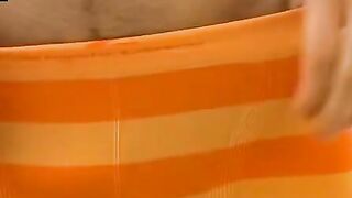 Jake Idol rubs undies to powerful cum fountain