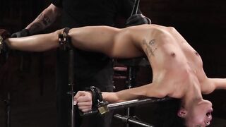 Alexis Tae Bound In Steel Shackles Caned By The Pope For Intense Squirting Orgasms