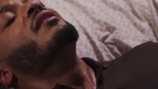 Dillon Diaz gags on Rubri Maxims cock before bareback flip fuck