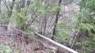 Mountain Blowjob with a Kinky Brunette