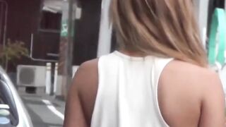 Cam zooms catching gals flash nipples and soft tits