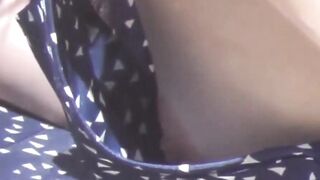 Cam zooms catching gals flash nipples and soft tits