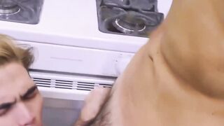 Asian Gavin expertly devours enormous throbbing dicks