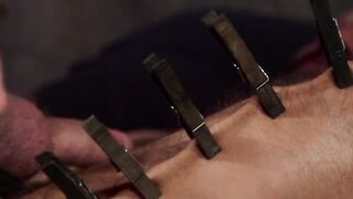 Muscle gods Dirk Caber and Jessie Colter share a night of extreme BDSM