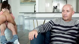 FamilyHandle.com - Drilling my step-aunt hard while my uncle sleeps next to us