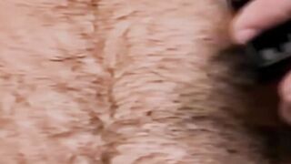 Hairy Paul Barresi watches me jerk until I shoot my load