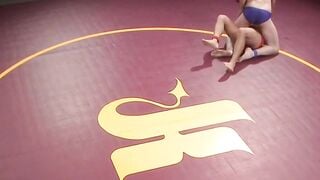 Eli Hunter knocks down Jay Risings butthole after tough wrestling match
