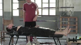 BoyDungeon.com - Ashton Bradley's nipple play and massage on his attractive sex slave