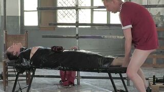 BoyDungeon.com - Ashton Bradley's nipple play and massage on his attractive sex slave