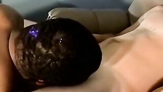 JoeSchmoeXXX.com - Interracial blowjob ends with cum in mouth for amateur men's pleas