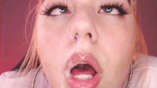 Slutty Teen Spitting Aheago On Webcam
