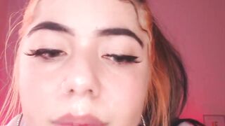 Slutty Teen Spitting Aheago On Webcam