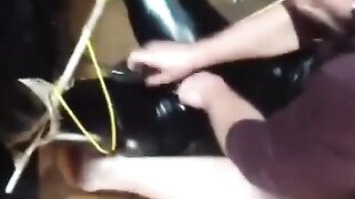 French Amateur Couple Has Kinky SM Sex Outdoors