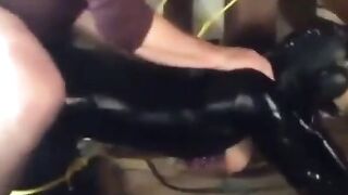 French Amateur Couple Has Kinky SM Sex Outdoors