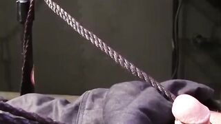 Soldier Dirk Caber screams through ball shocks