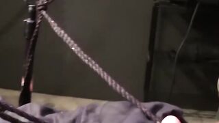 Soldier Dirk Caber screams through ball shocks
