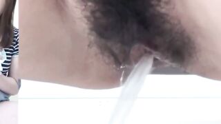 Urinating Asian stunners filmed by aroused peepers eyes