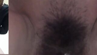 Dark haired vixen reveals her stream post pee on secret cam