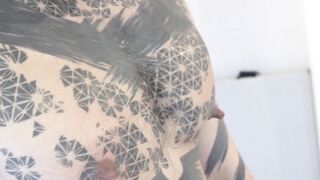 Yoshi Kawasaki torments nipples while stroking hard cock