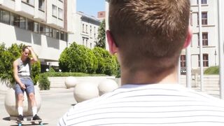 Horny strangers Finn Harper and  Brandon Hooper end up fuck bareback