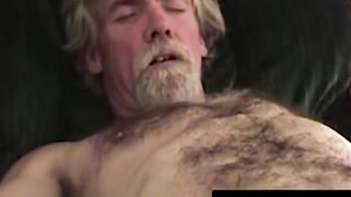 Old amateurs go wild with raw cock sucking action