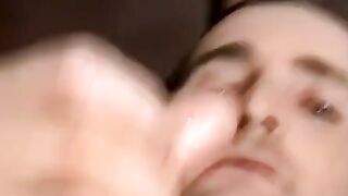 JoeSchmoeXXX.com - Mature amateur jerks off and cums into fat gay's mouth with satisf