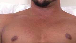 MilitaryHunk.com - Muscular soldier Brad Banks jerks off his big cock solo with inten