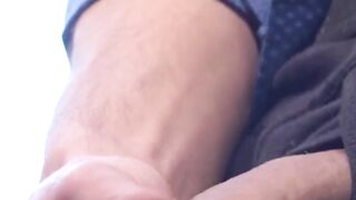 Amateur Fabrice strokes and unleashes huge cum load