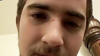 Amateur guy Potter strokes his cock vigorously
