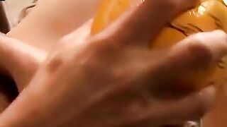 Deviant straight amateurs jack off and fuck doll