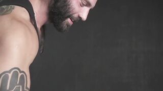 Amateur bound sub tormented with brushes and tickle tools