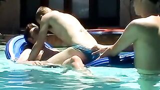 Kayden and Ayden outdoor anal creampie in undies