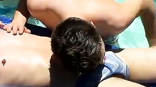 Kayden and Ayden outdoor anal creampie in undies