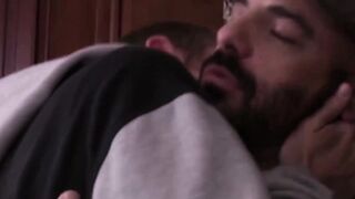 Bald daddy slams his thick cock into moaning twink